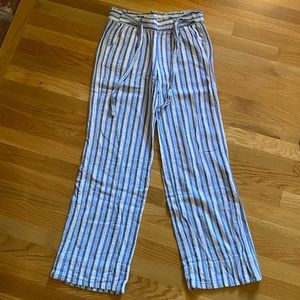 Striped High Waited Pants